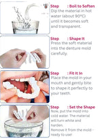 Fit Flex Cosmetic Denture Teeth for Instant Smile