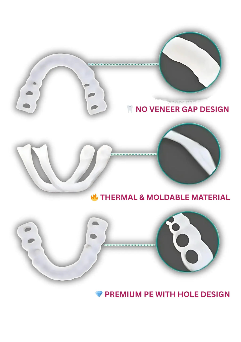 Fit Flex Cosmetic Denture Teeth for Instant Smile