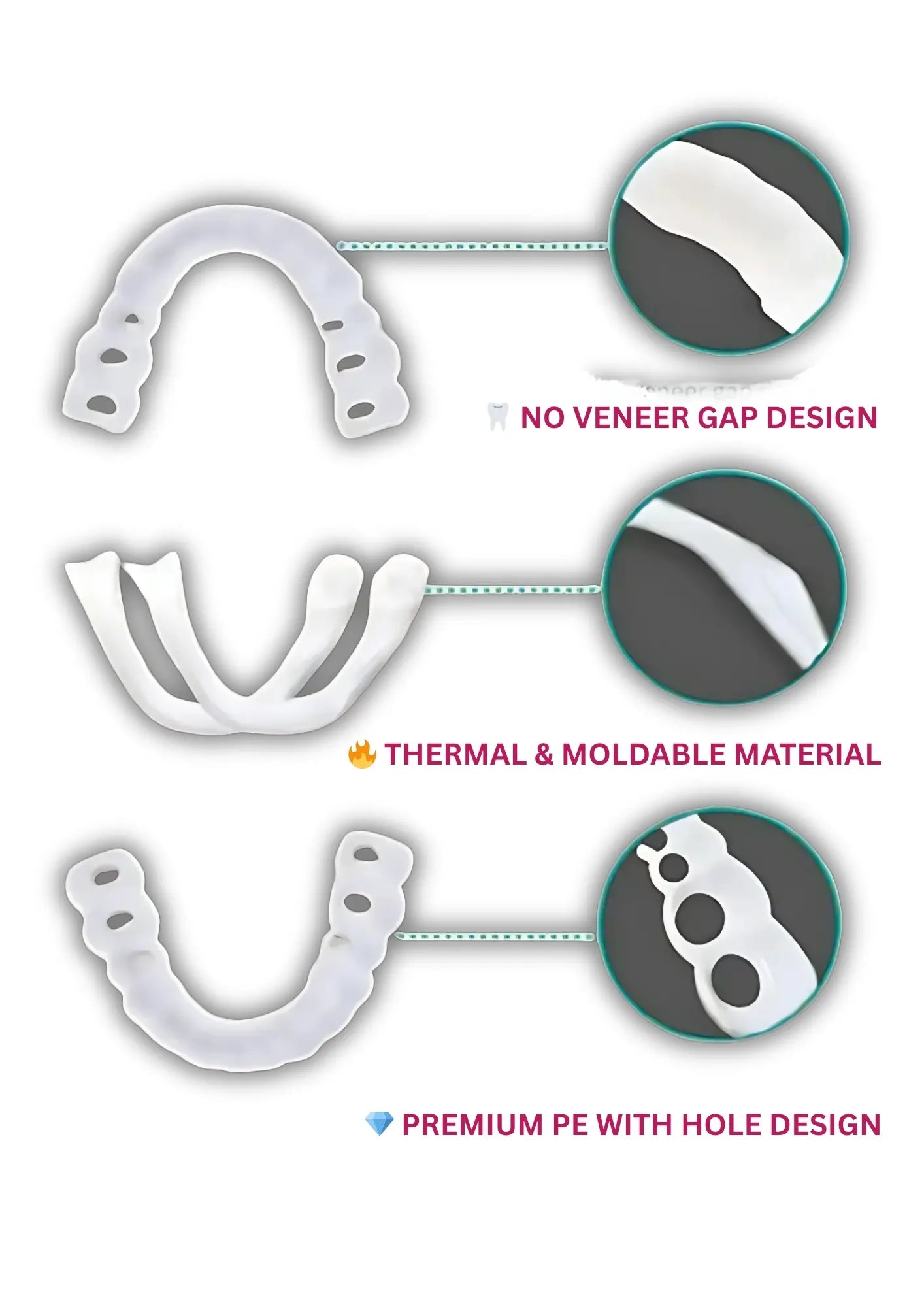 Fit Flex Cosmetic Denture Teeth for Instant Smile