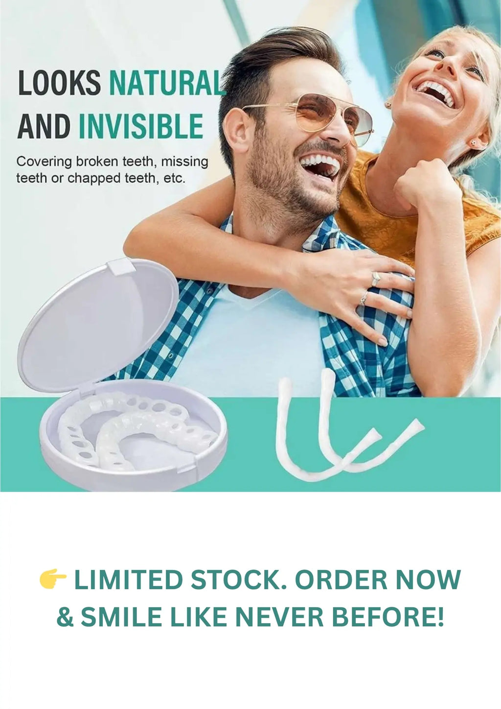 Fit Flex Cosmetic Denture Teeth for Instant Smile